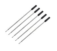 Cross Refi-lls Lot de 5 recharges pour stylo à bille remplaçable, pointe moyenne de 1 mm, recharges de stylets pour écran tactile Noir