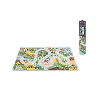 Janod – Tapis de jeu Cross Roads Campagne – Antidérapant 120 x 78 cm Multicolore