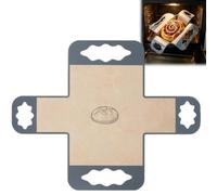 Cross Shaped Reusable Silicone Baking Liner with 4 Lift Handles, Non-Stick Lift-Out Cake Pan Liner, Heat Resistant Baking Mat for Sourdough,Banana Bread,Pound Cake & Meatloaf