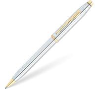 Cross Pens Stylo bille Century II Medalist – Chrome poli, plaqué 23 ct, écrin et recharge inclus