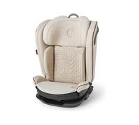 Cross Silver Discover i-Size Siège rehausseur à dossier haut - Siège auto Isofix - Léger - Sièges de voiture pour 4 à 12 ans - Amande