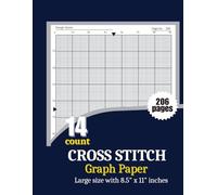 Cross Stitch 14 Count: Large 14-Count Grid Design Book | 204 Pages | Big 8.5” x 11” Pattern Planner for Stitchers