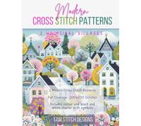 Cross Stitch Patterns - 2 Whimsical Villages - Full Coverage Modern Cross Stitch Designs