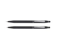Cross Stylo à bille rechargeable classique noir et porte-mine de 0,5 mm dans un coffret cadeau haut de gamme