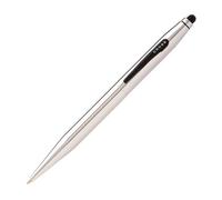 CROSS Tech2 Chrome - Stylo bille et stylet pour Smartphone - Stylo à bille double fonction 2 en 1 - Écrin classique et recharge noire incluse