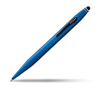 Cross Tech2 Stylo Bille + Stylet Bleu Métallique