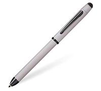 Cross Tech3+ Brushed Chrome PVD Multifunction Pen with Stylus and 0.5mm Lead