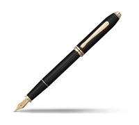 Cross Townsend Laque Noire Stylo Plume (Plume Moyenne )