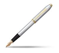 CROSS Townsend Medalist - Stylo plume plaqué or 23 carats - Plume moyenne - Écrin de luxe et 2 cartouches d'encre noire incluses