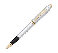 CROSS Townsend Medalist - Stylo roller convertible - Pointe moyenne - Avec attributs plaqué or 23 carats - Écrin de luxe et une recharge roller noire incluse