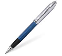 Cross Pens Stylo roller Townsend - Édition limitée avec coffret cadeau de luxe Bleu/Chromé