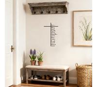 Cross Wall Decor,Elegant Sturdy Metal Christian Hangable - Scripture-Inspired Design Jesus Cross Free Setup: Wall Crosses F - For Living Room Entryway Home Church Wedding Office Farmhouse Prayer