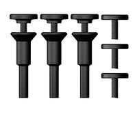 Crossarctic Lot de 3 supports de mandrin de montage de roue coupée de 0,95 cm et 6,35 mm avec tige d'arbre de 6,35 mm pour meuleuse à matrice, accessoires de perceuse, outil rotatif