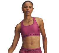 Under Armour Soutien-gorge de sport dos croisé mi-long Rose XS Femme