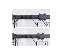 StarTech.com Crossbar Triple Monitor Desk Mount, VESA 75x75/100x100 kit de montage - bras réglable - pour 3 écrans LCD - support triple moniteur - noir