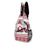 Crossbody Bag Noël Mignon Gnomes Hiver Flocon De Neige De Noël Sacs Bandoulière Multifonction Sac Business Anti-Vol Sacoches Bandoulière Pour Sport Cyclisme Excursion