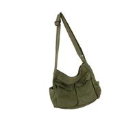 Crossbody Canvas Shoulder Bag Fashionable Rectangular Shape for Shopping Travel Exercise Protection 34X15X40CM 1Pcs