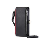 Crossbody Etui Pour Motorola Moto E22/E22i Fente Pour Les Factures A Fermeture Eclair 9 Emplacements Pour Cartes Etui Portefeuille Longue Lanière