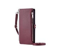 Crossbody Etui Pour Realme C35 4G Blocage RFID 9 Emplacements Pour Cartes Etui Portefeuille Longue Lanière Fente Pour Les Factures A Fermeture Eclair