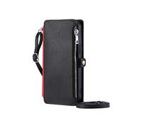Crossbody Etui Pour Realme C35 4G Blocage RFID 9 Emplacements Pour Cartes Etui Portefeuille Longue Lanière Fente Pour Les Factures A Fermeture Eclair