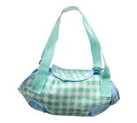 Crossbody Pet Carrier Bag, Breathable Dog Sling for Small Pets | Durable canvas material with four leg holes design, perfect for walking, fits small cats Vert M