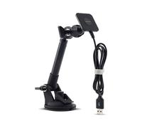 Crosscall X-CAR PRO Chargeur Auto Allume-cigare/USB avec Recharge Sans Fil & Rapide - Sortie 5V/2.4A, 9V/2A, 12V/1.5A - Noir, Câble USB 1m