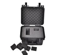 CROSSDESIGN Boîte de rangement pour cartes graduées compatible avec les cartes de sport BGS PSA SGC FGS - Étui résistant aux intempéries - Fentes en mousse absorbant les chocs - Taille S - Noir