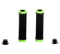 Crosser Poignées de vélo ergonomiques Poignées de Guidon - Poignées de Guidon - Poignées de VTT - Poignées de vélo de Ville, Noir/Vert, Taille Unique