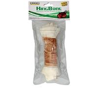 Crosses BBQ - Os à la Viande de Poulet, Snack à mâcher Premium pour Chiens en Cuir de Vachette Naturel, bâton Dentaire pour Nettoyer Les Dents, 25 cm - 125 g