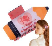 Crosses pinces à cheveux, clips de griffe drôles - Épingle à cheveux crayon | Coup de bande mignon pour l'infirmière de graduation en classe d'école avec une prise confortable pour le style quotidien