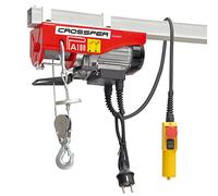 Crossfer PA100 Palan à câble Treuil à câble avec poulie de renvoi capacité de levage 50/100KG hauteur de levage 8 / 4m 230V