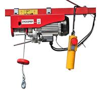 Crossfer PA800 Palan à câble Treuil à câble avec poulie de renvoi capacité de levage 400/800KG hauteur de levage 12 / 6m 230V