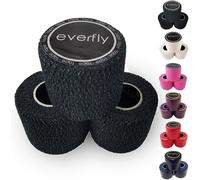 Crossfit Tape-3 Rolls 5cm X 4.5m-Cohesive Adhesive Tape-Hook Grip Thumbs And Fingers-Flexible Adhesive Protective Bandage-Workout-Weightlifting (3,Black)