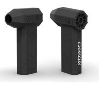 CROSSGUN Turbo-ventilateur électrique portable avec lampe de poche 130000RPM Souffleur de poussière à moteur sans balais sans fil pour ordinateur, clavier, extérieur, brûlant, soufflant la poussière