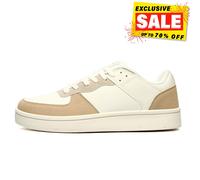 Crosshatch Avelino Baskets Classiques Pour Hommes En Cuir Blanc