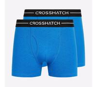 Crosshatch Hexter Lot De 2 Boxers Confort Décontractés Homme Bleu