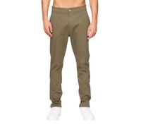 Crosshatch Jean chino pour homme, coupe ajustée, extensible, fermeture éclair, bas de braguette, pantalon décontracté en coton, kaki, 40W x 29L