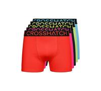 Crosshatch Lot de 5 boxers multicolores pour homme, coffret cadeau pour amis, petit ami ou mari. Les boxers sont disponibles dans les tailles S, M, L, XL, XXL, Highlighter mixed Bright, XL