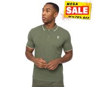 Crosshatch Utilate Hommes Coton Manches Courtes Polo Smart Décontracté Vert