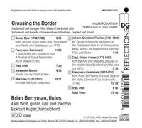 Berryman - Crossing The Border-Musique Anglaise Baroque Traditionnelle pour Flûte [Import]