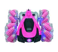 Lexibook Crosslander leuchtet im Dunkeln Funkferngesteuertes Auto, wiederaufladbar, elektronisches Actionspiel, Pink/Schwarz, RC21G