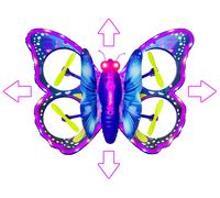 Crosslander butterfly - papillon volant télécommandé avec contrôle gestuel violet TU