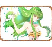 Crossover, Code Geass, C (Code Geass), Urusei Yatsura Anime Poster Décoration murale rétro en métal 20,3 x 30,5 cm
