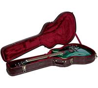 Crossrock 335 Étui semi-creux pour guitare électrique Argenté Wooden marron