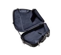 Crossrock Coque rigide en fibre de verre pour sonnette de cor français non détachable avec sangles - Noir (CRF1020FHUBK)
