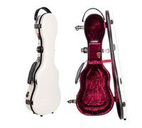 Crossrock CRF2030CUMW Étui pour ukulélé Concert, s'adapte jusqu'à 61 cm | Coque Rigide 100% Fibre de Verre avec loquets de Marque, Serrure TSA, Compartiment pour Accessoires et Sangles Amovibles -