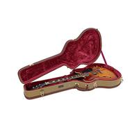 Crossrock CRW600SATW Étui rigide en bois multi-plis pour guitares électriques semi-creuses style 335, tweed vintage