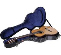 Crossrock Deluxe CRF2021CBK Fibre de Verre pour étui de Guitare Classique 4/4 Noir, Noir, Classical, Classique