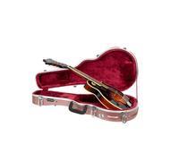 Crossrock Étui ABS pour Mandoline F-Style | Coque Matte Rose Gold, Compartiment Accessoires, Serrure Centrale, Ferrures Métalliques - Coque ABS Durable