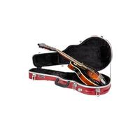 Crossrock Étui ABS pour Mandoline F-Style | Coque Rouge Matte, Bretelles Amovibles, Rangement Intégré, Loquets Sécurisés - Étui de Voyage Résistant